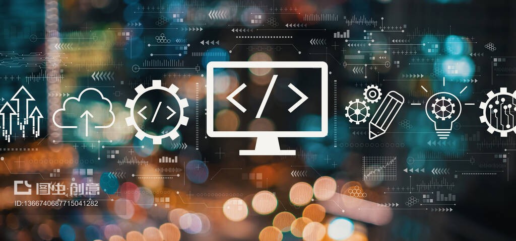 模糊城市燈光的網絡開發概念