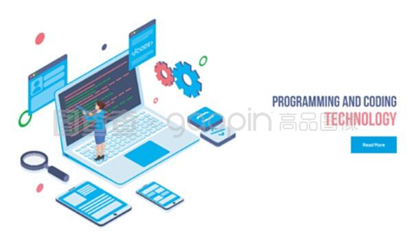 網(wǎng)頁開發(fā)者在筆記本電腦上用智能手機演示